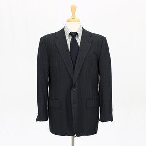 Fallan & Harvey Sackville Street Bespoke 44R Gray Stripe Sport Coat O564